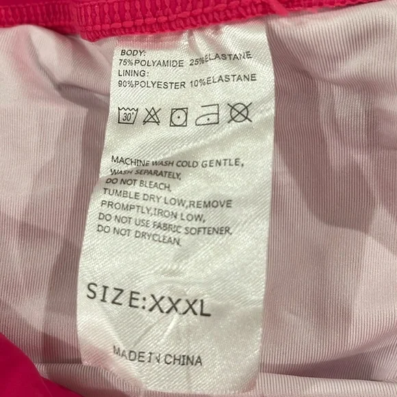 Viodia Women's 3" High Waisted Swim Shorts with Zipper Pocket Quick Dry XXXL - Picture 10 of 10